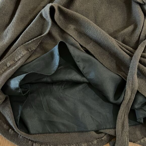 Velvet Graham Spencer Brown Knit Belted Midi Dress Soft Long Sleeve Sz S NWT - Picture 8 of 10